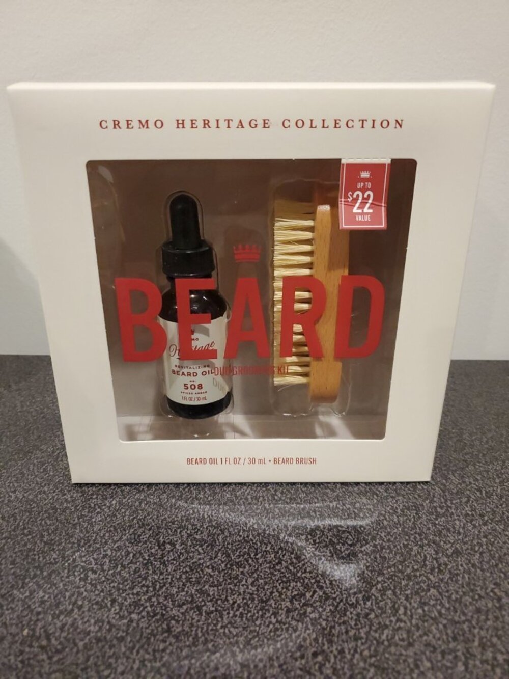 Cremo Heritage Red Men's Duo Beard Grooming Gift Set *NEW*